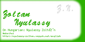 zoltan nyulassy business card